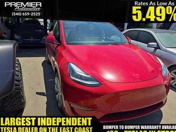 TESLA MODEL Y 2021 5YJYGAEE2MF150904 image
